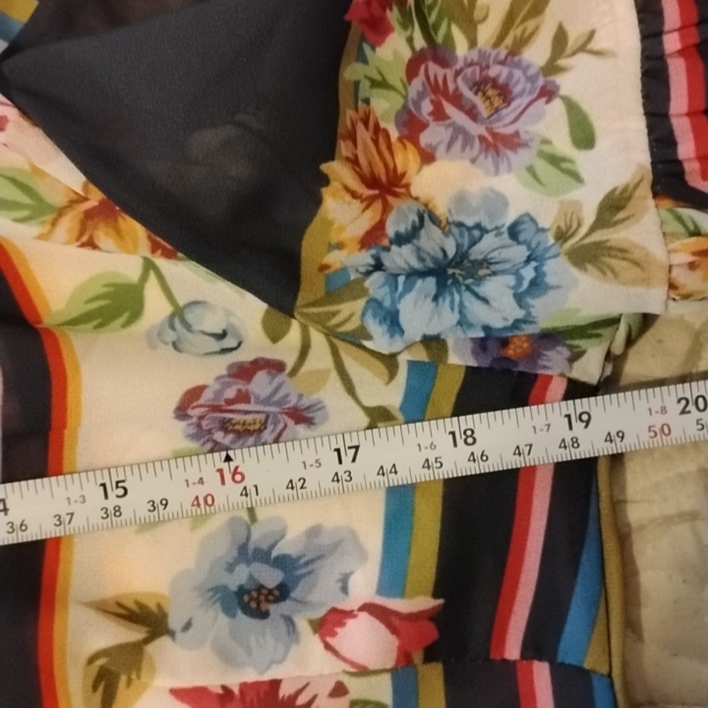 Jealous Tomato Woman's High Neck Floral Print Long Sleeve Blouse, Size: S - Picture 7 of 12